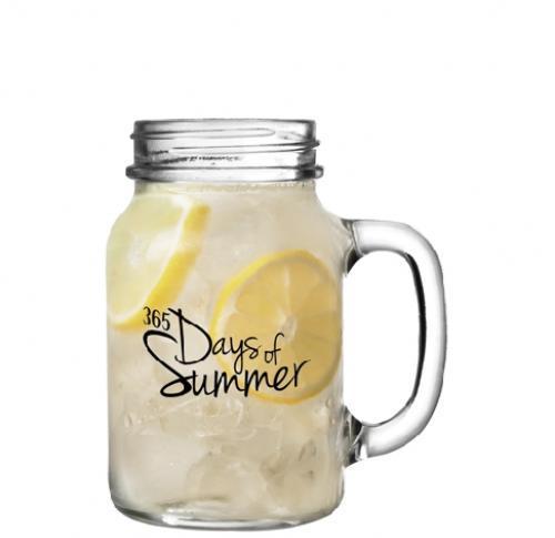 Custom Glass Mason Jars - With Handle (568ml/20oz)